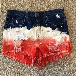 Gina Tricot Distressed Jean Shorts